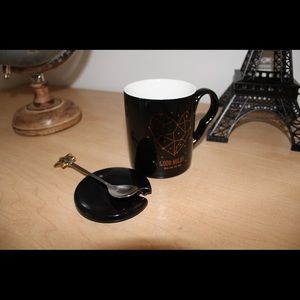 ⬇️ Ceramic Coffee Mug With Spoon and Lids⬇️